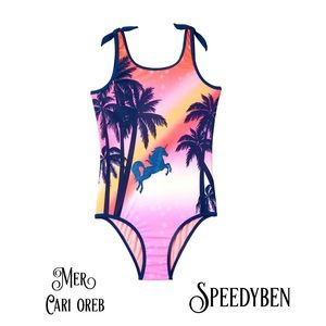 Limited Too Unicorn Swimsuit 2T NWT